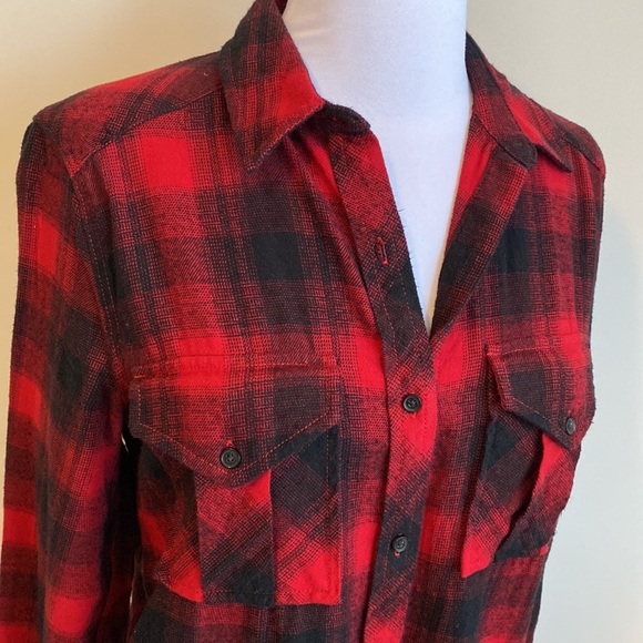 Aritzia Wilfred Free Veronika Buffalo Check Shirt Dress - Picture 7 of 8